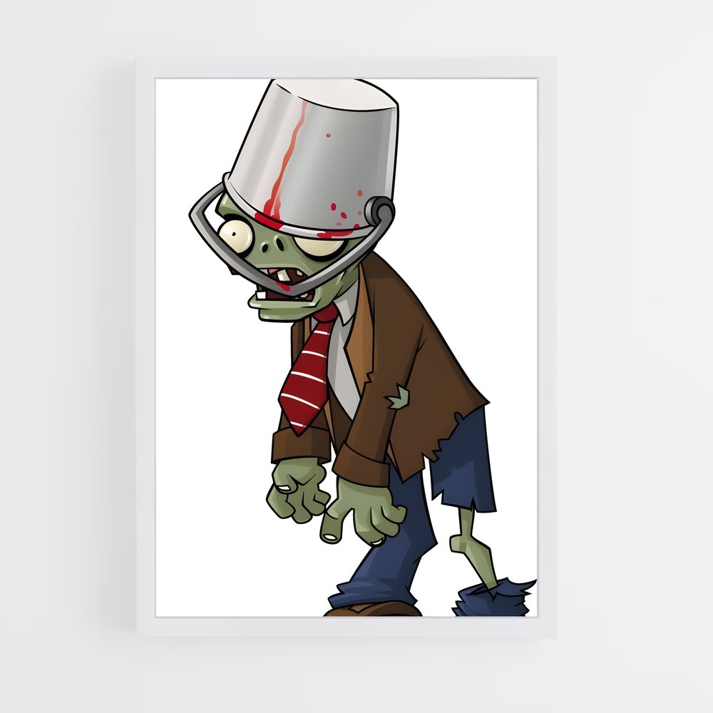 Poster Le Zombie Chic – affiche Plants vs zombies (vue 3)